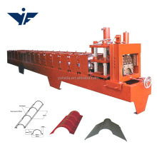 Vente chaude en aluminium en métal Roofing Ridge Cap Roll Forming Machine